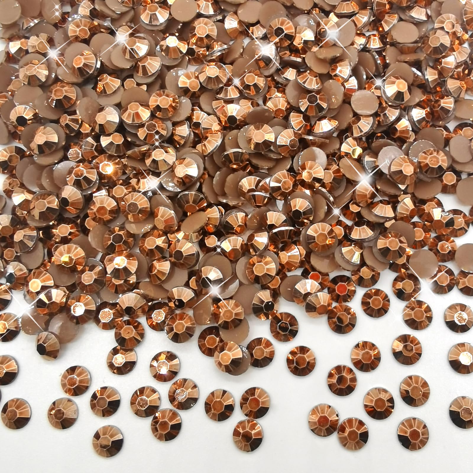 Amazon.com: 15000 Pcs Champagne AB Rhinestones Flatback Bulk, SS20